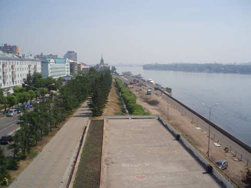 Yenisei river in Krasnoyarsk